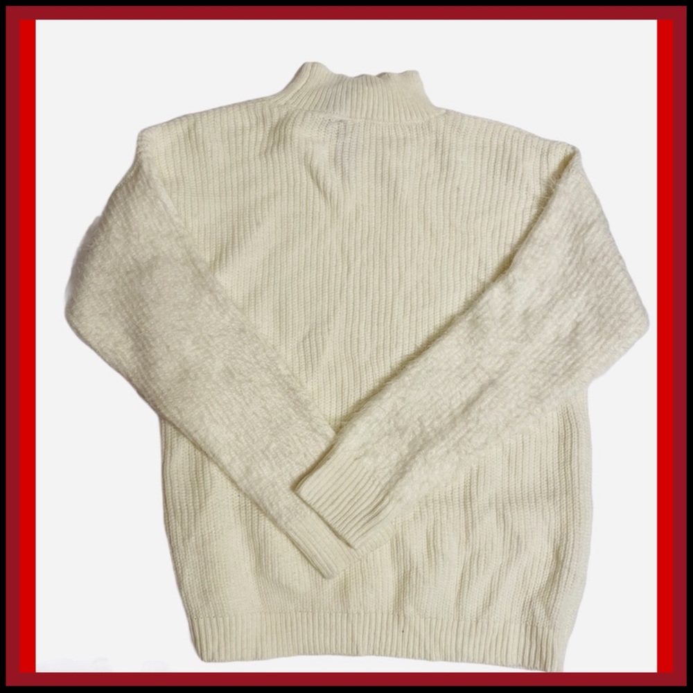 NWT LOVE BY DESIGN CREAM MOCK NECK SWEATER XL - Picture 4 of 13